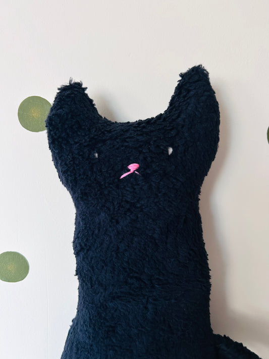 Kuscheltier schwarze Katze Nepi Bio Baumwolle