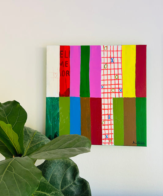 Alina Hahn Original Abstract Acrylic Painting "Game"