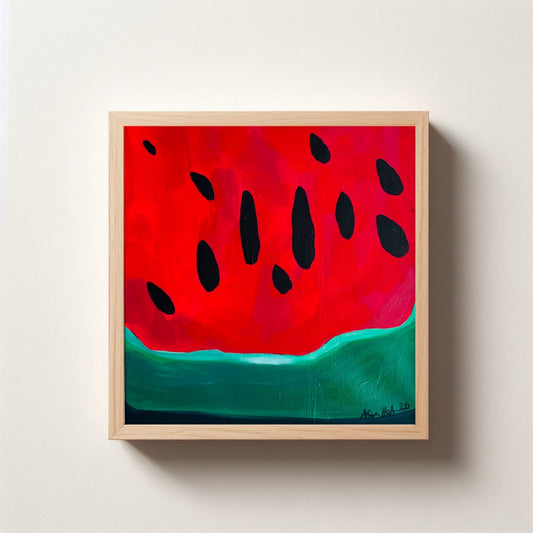 Watermelon – Original Acrylic Painting 30x30 cm | Alina Hahn