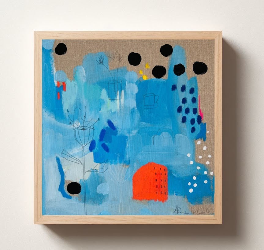 Blue – Original Acrylgemälde 30x30 cm | Alina Hahn