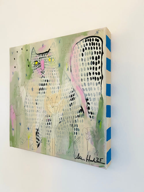 Alina Hahn - original abstraktes Öl/ Acryl Gemälde  Last summer