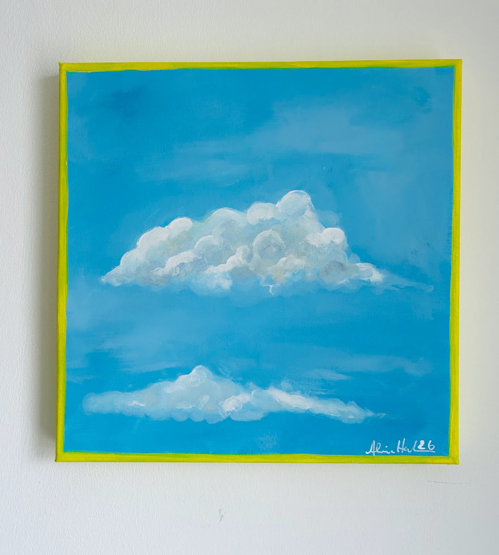 Alina Hahn - original abstraktes Öl/ Acryl Gemälde Window #3