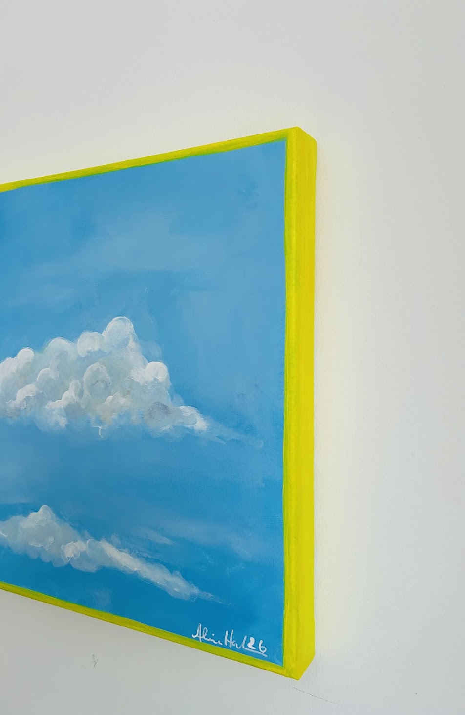 Alina Hahn - original abstraktes Öl/ Acryl Gemälde Window #3