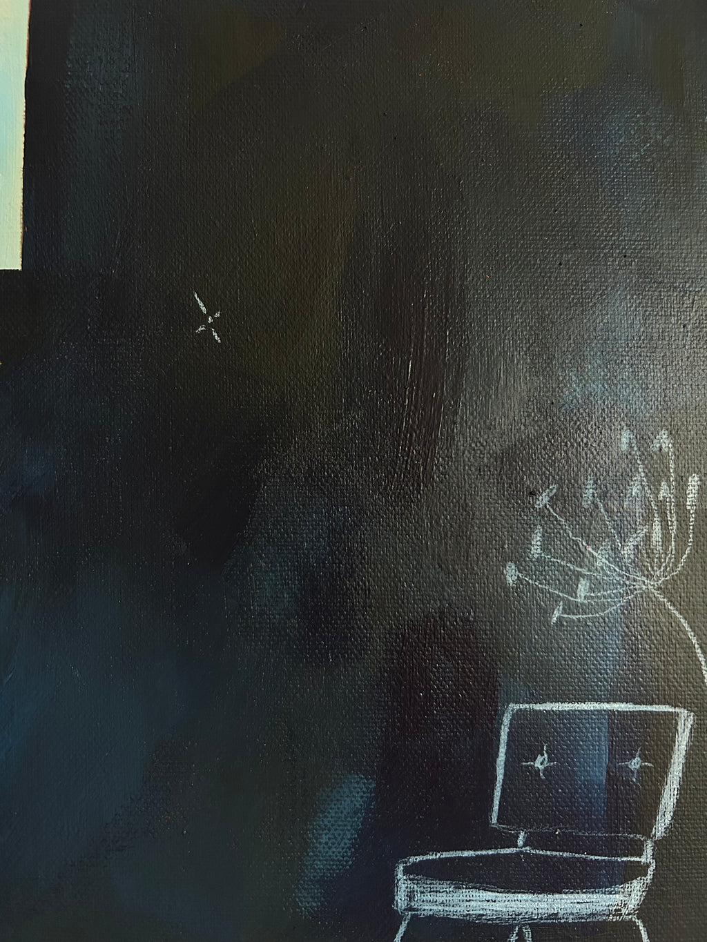 Alina Hahn - original abstraktes Öl/ Acryl Gemälde Bye