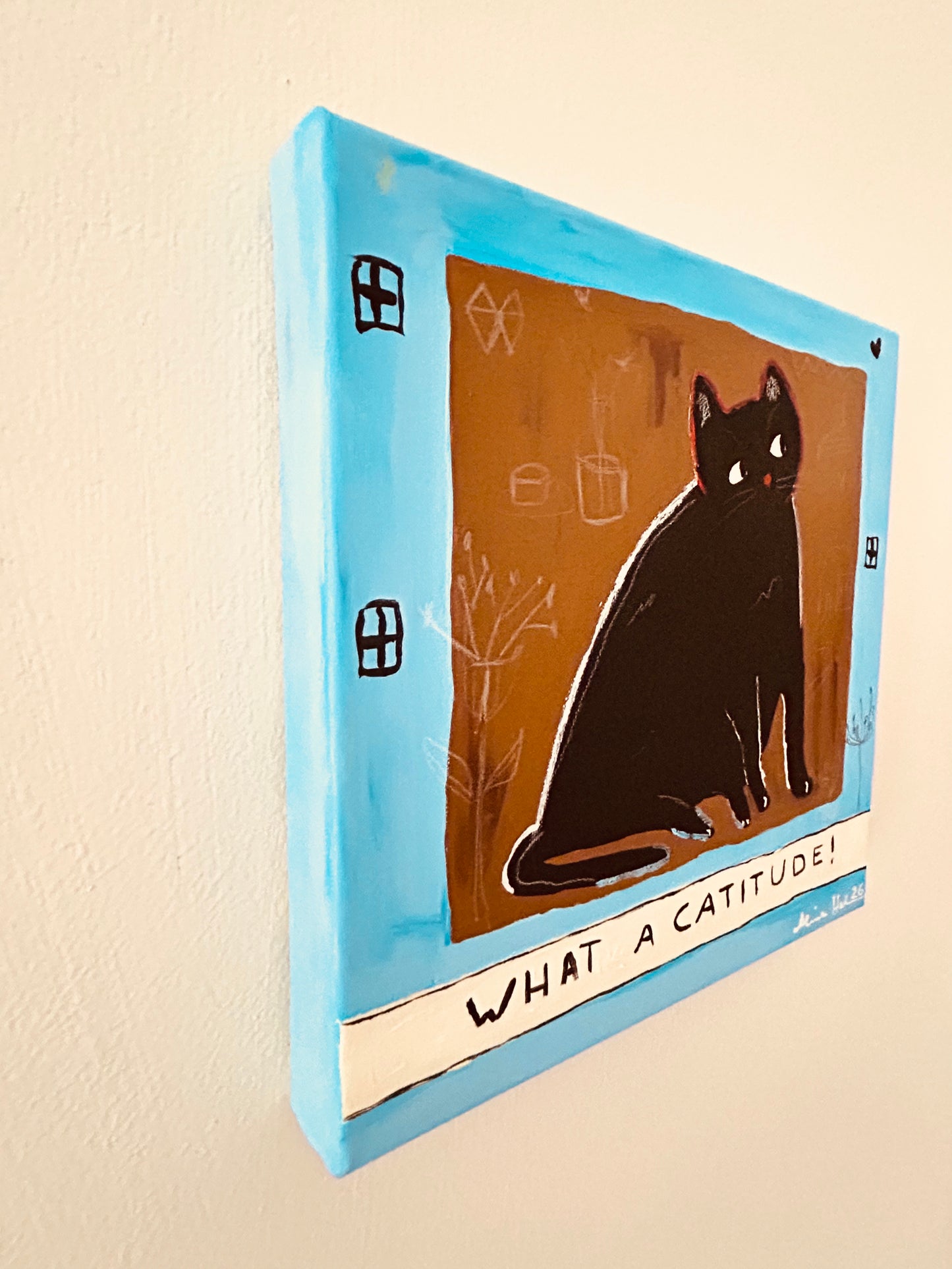 Alina Hahn - original abstraktes Öl/ Acryl Gemälde Catitude