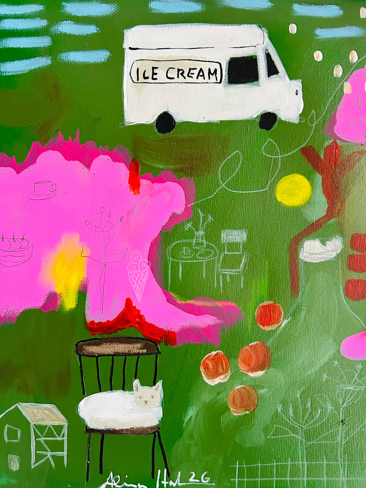 Alina Hahn - original Acrylgemälde auf Leinwand Holiday