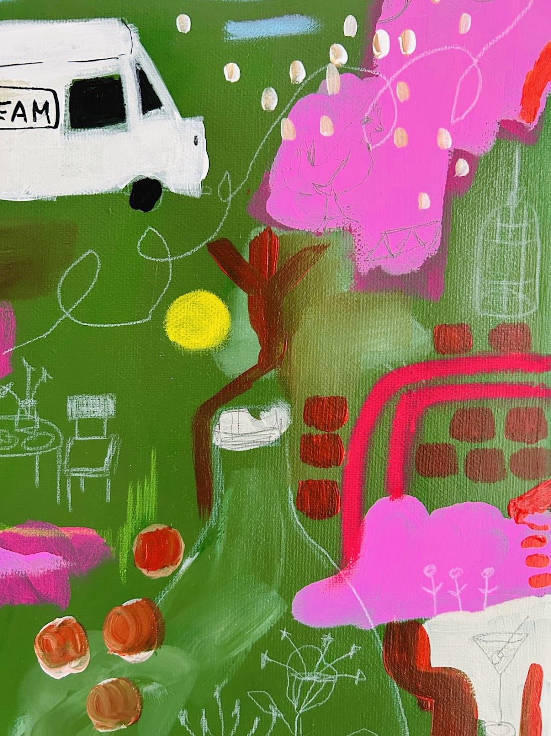 Alina Hahn - original Acrylgemälde auf Leinwand Holiday