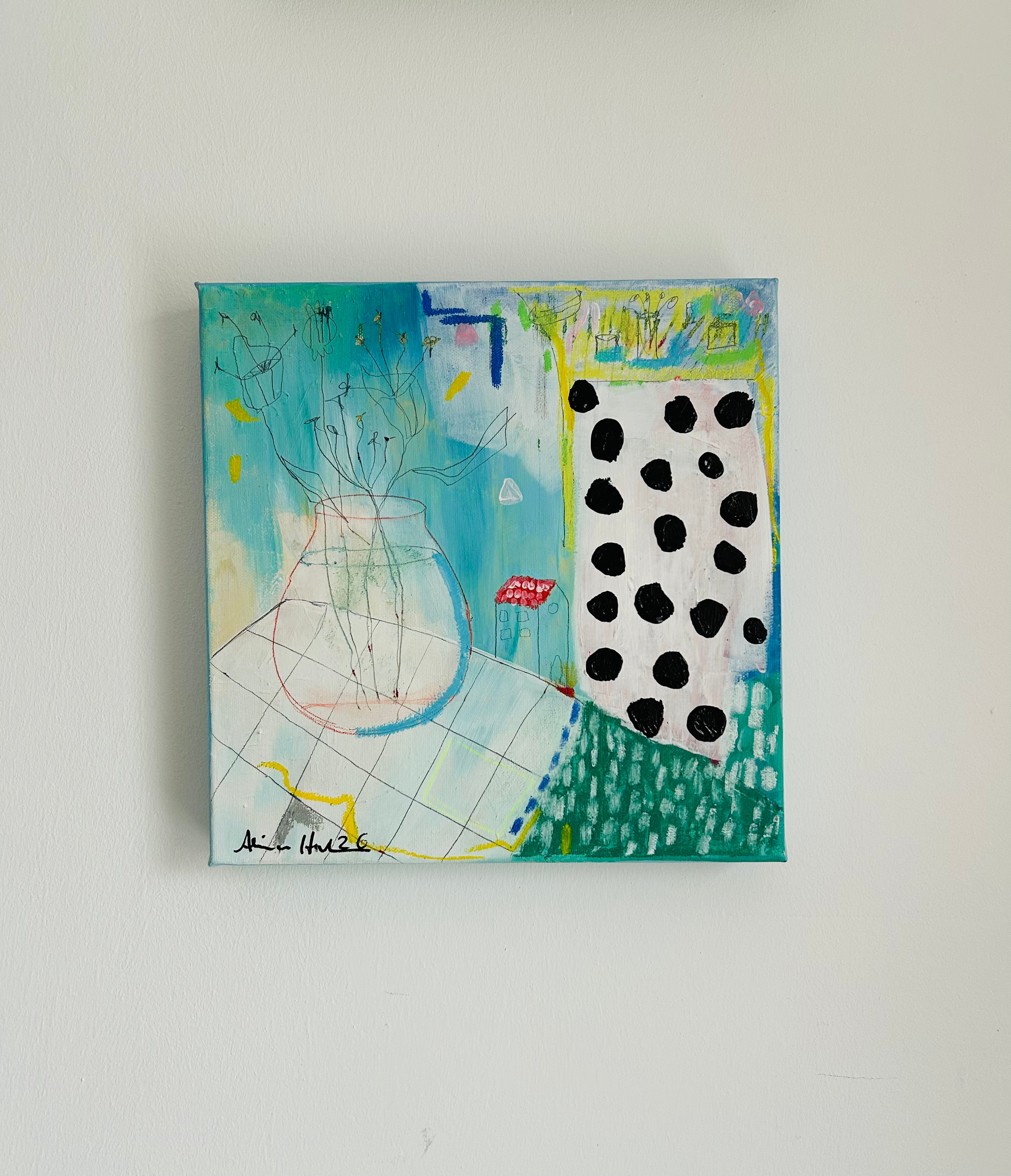 Alina Hahn - original abstraktes Öl/ Acryl Gemälde Saturday