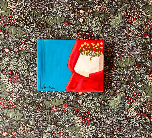 Alina Hahn - original abstract oil/acrylic painting Shopping