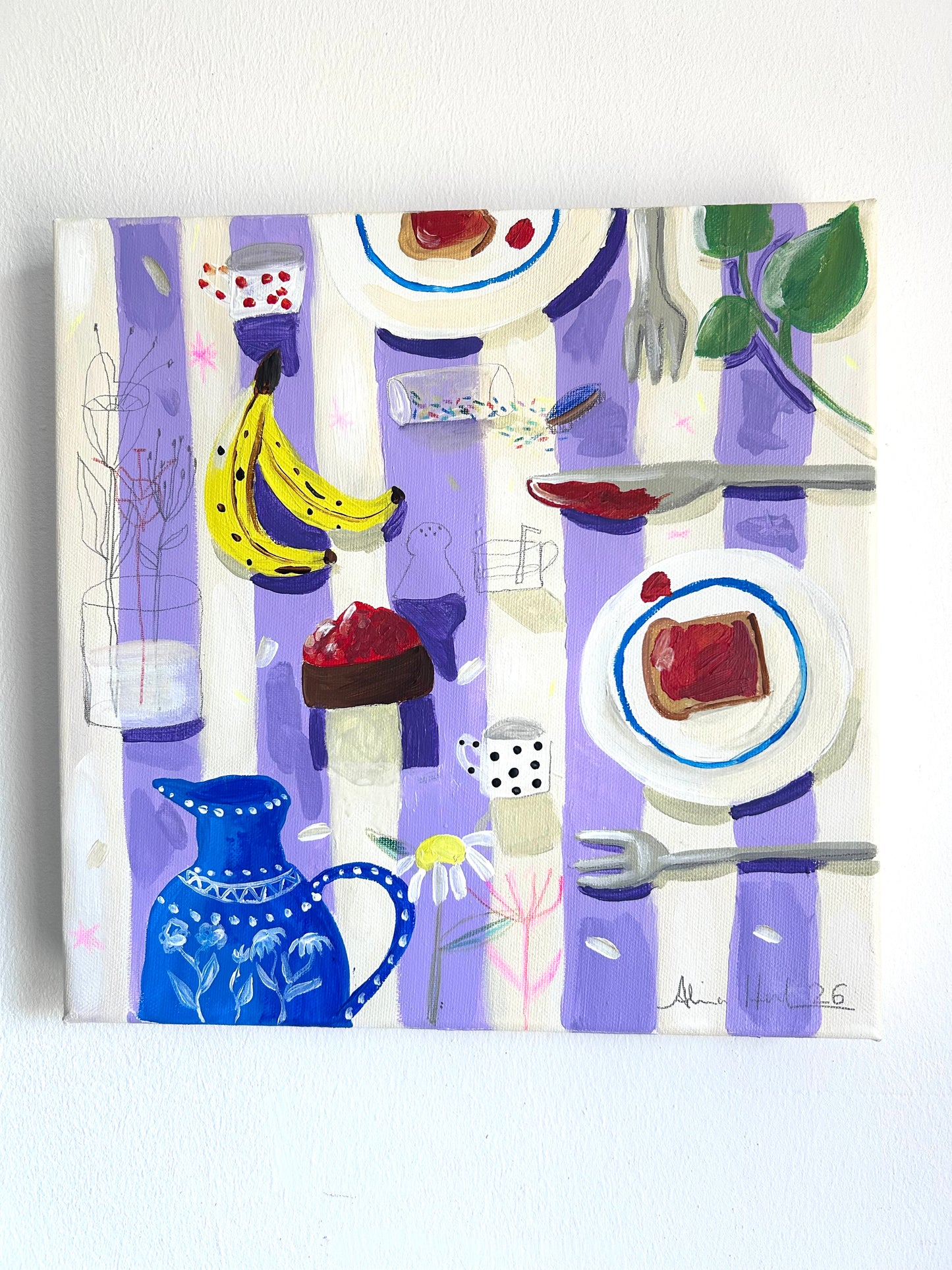 Monday Morning – Original Acrylgemälde auf Leinwand | Studio Hahn