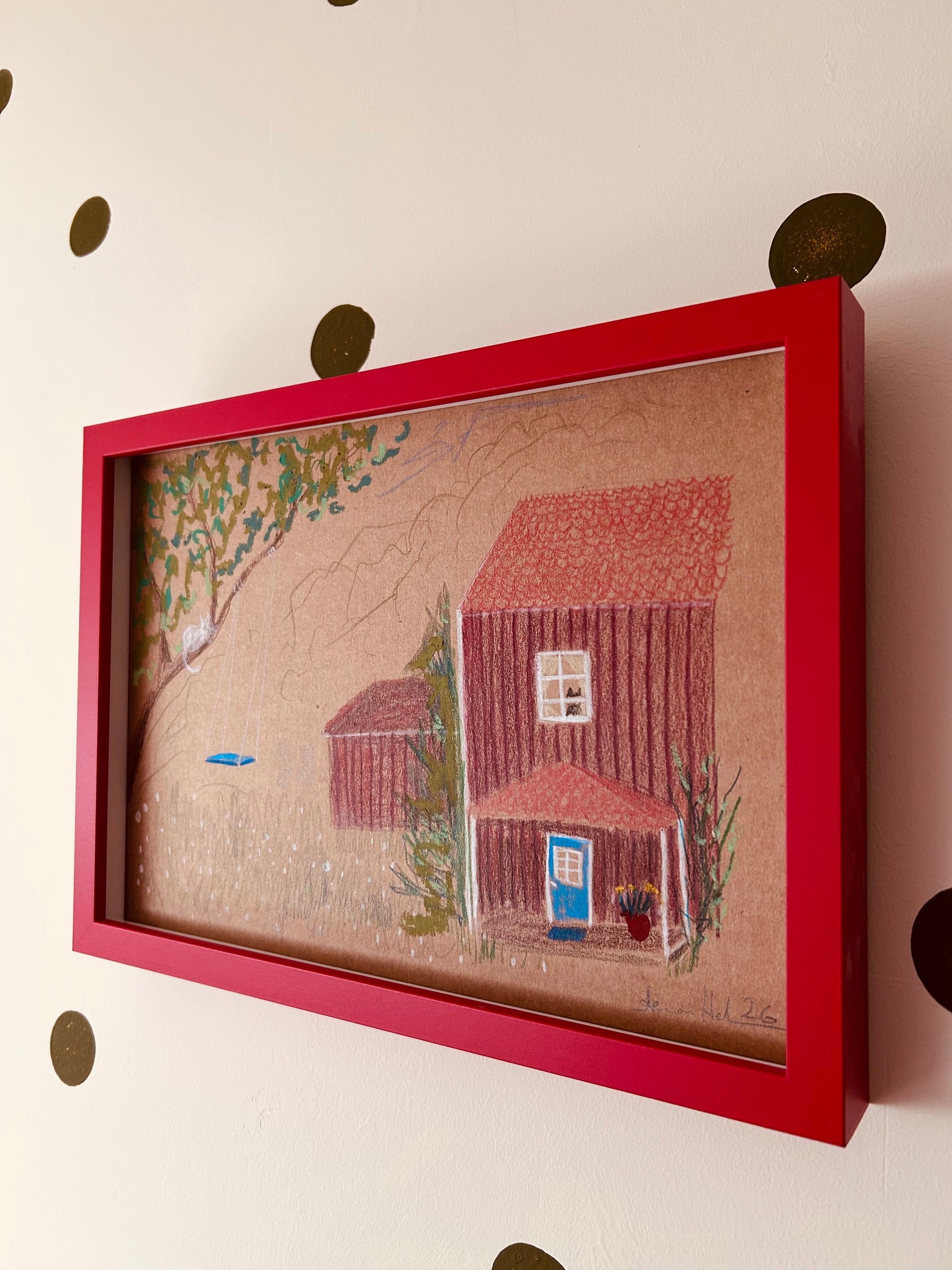 Original Illustration & Zeichnung Let it Dangle – abstrakt – Alina Hahn, Studio Hahn – Ansicht 3