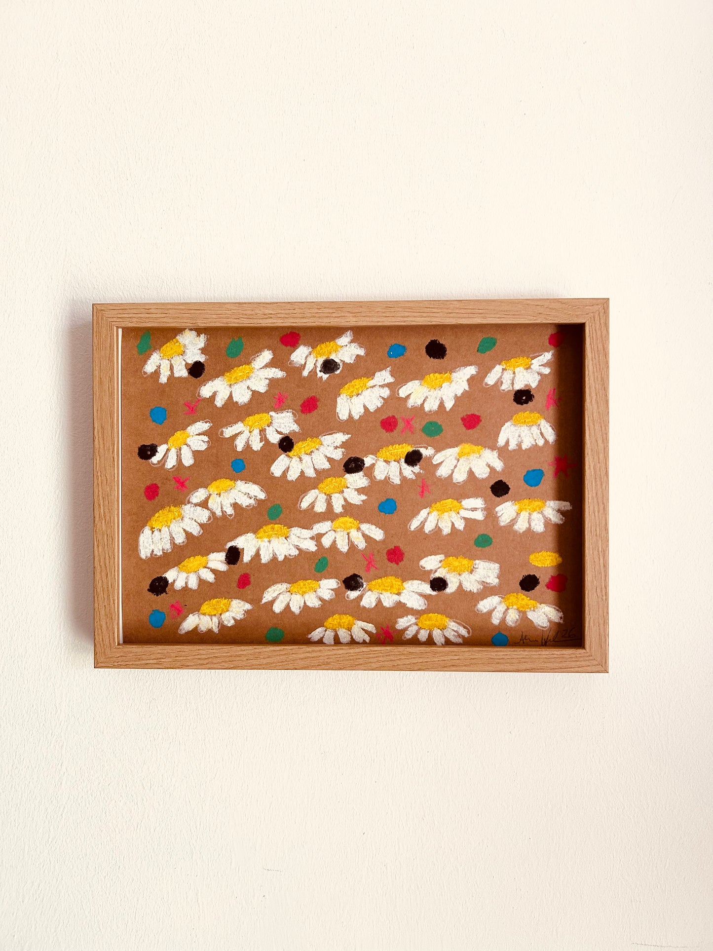 Lucky Garden – Original Ölpastell-Illustration 29,5x21 cm | Alina Hahn