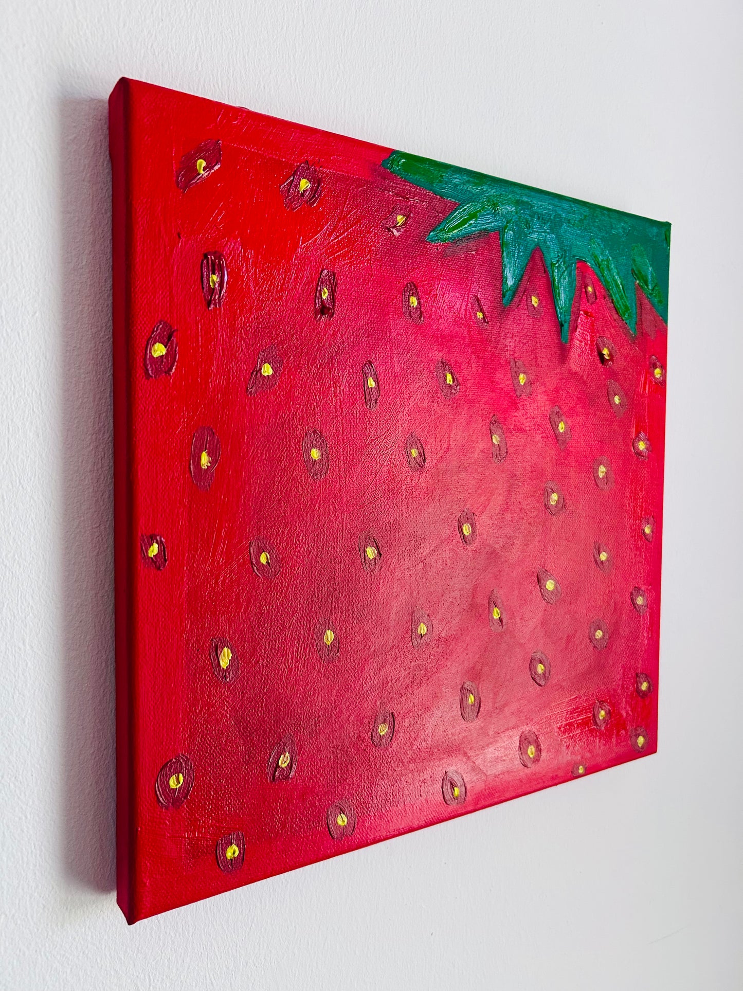 Strawberry – Original Acrylgemälde 30x30 cm | Studio Hahn