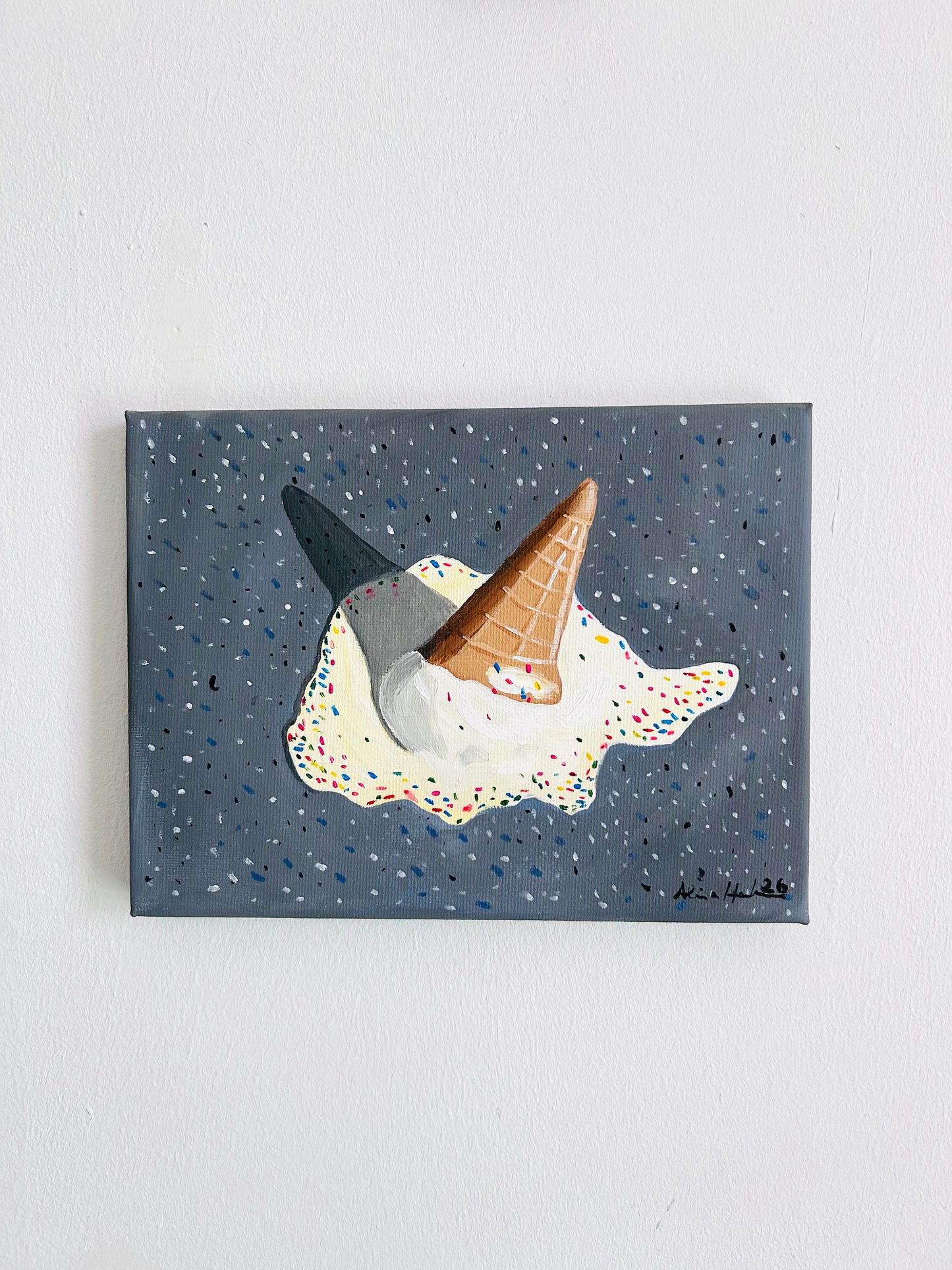 Oh No – Original Acrylgemälde 23,5x18 cm | Alina Hahn