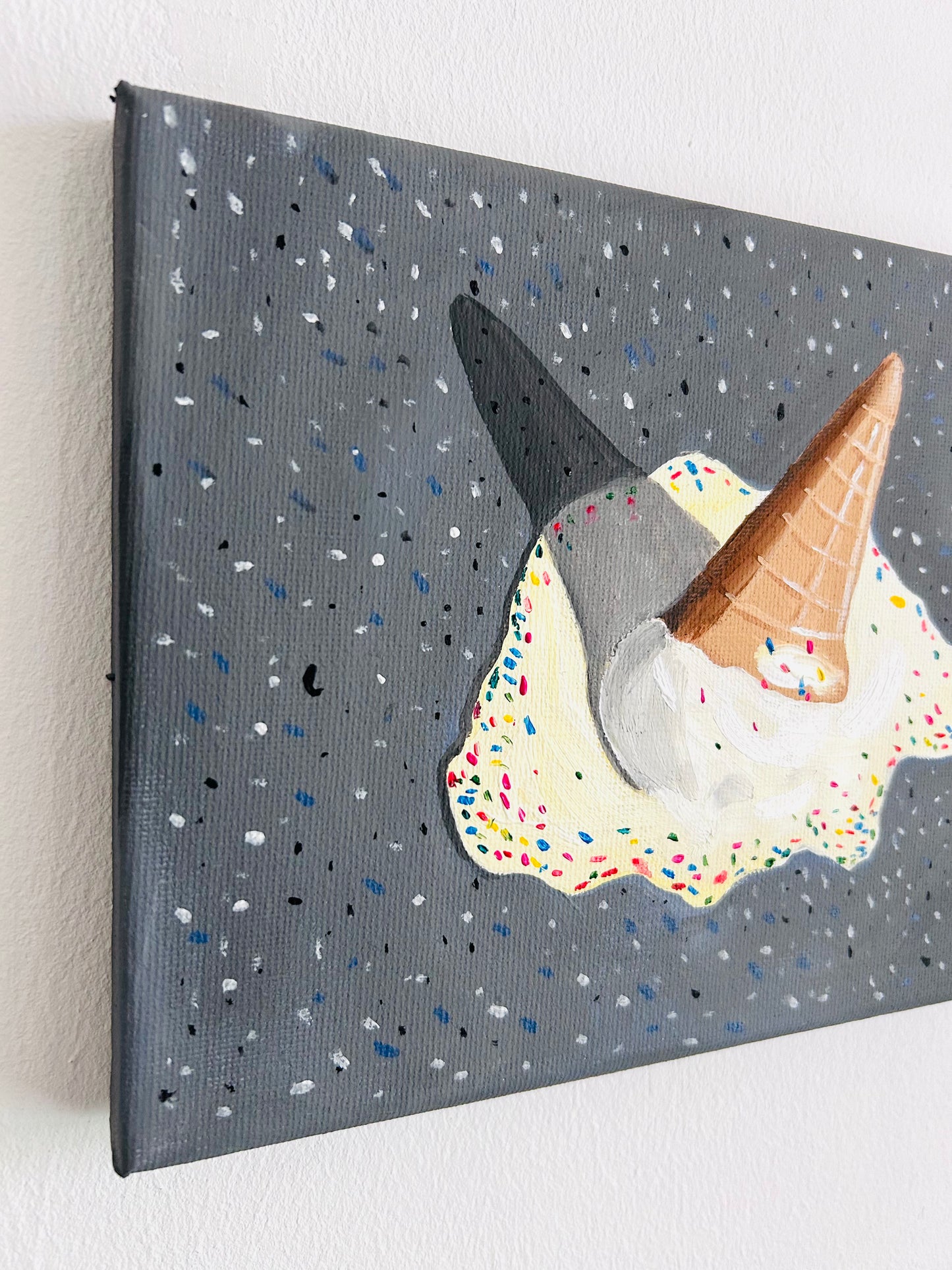 Original Acrylgemälde Oh No – abstrakt, 23,5x18 cm – Alina Hahn, Studio Hahn – Ansicht 3