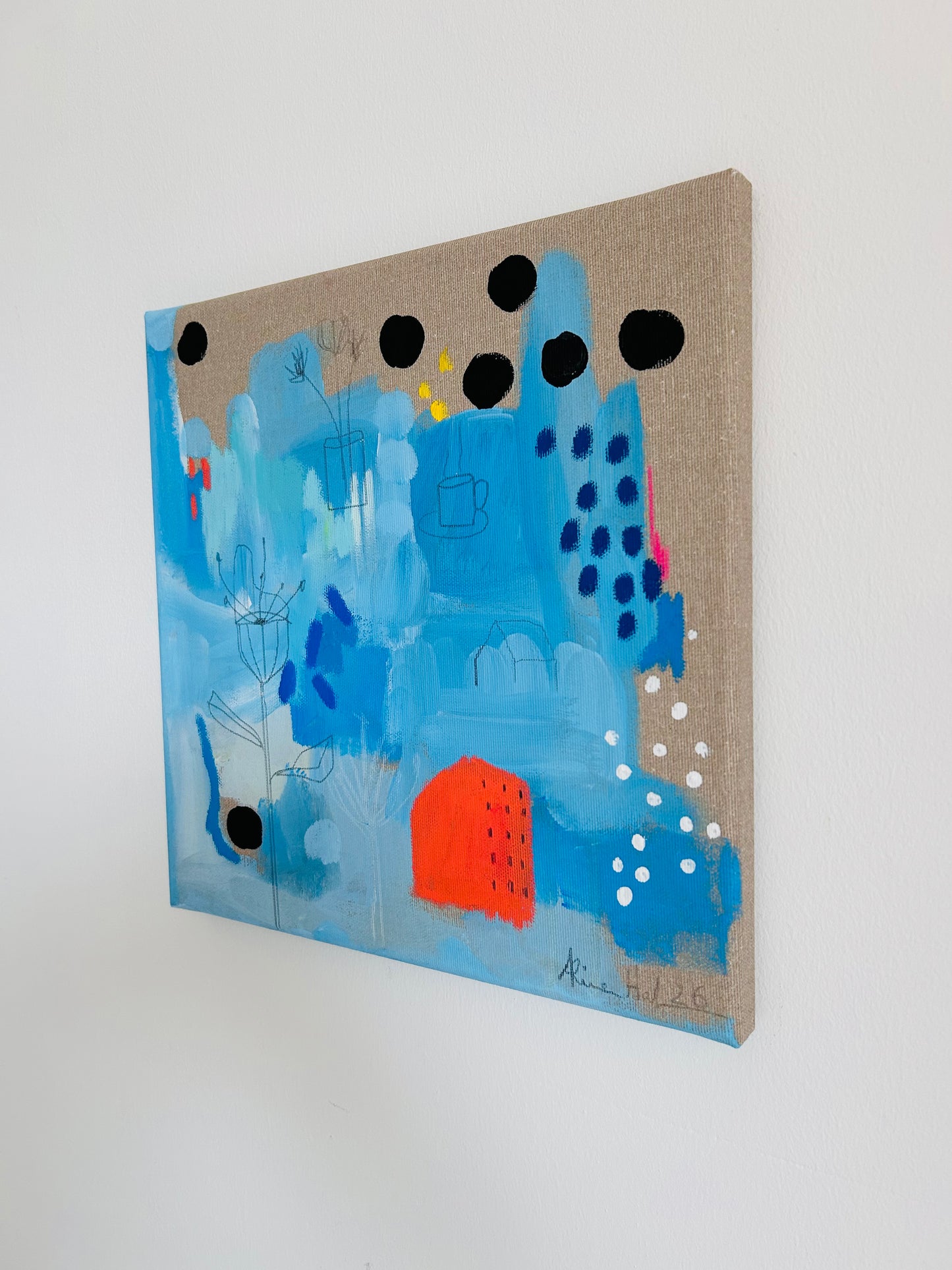 Blue – Original Acrylgemälde 30x30 cm | Alina Hahn