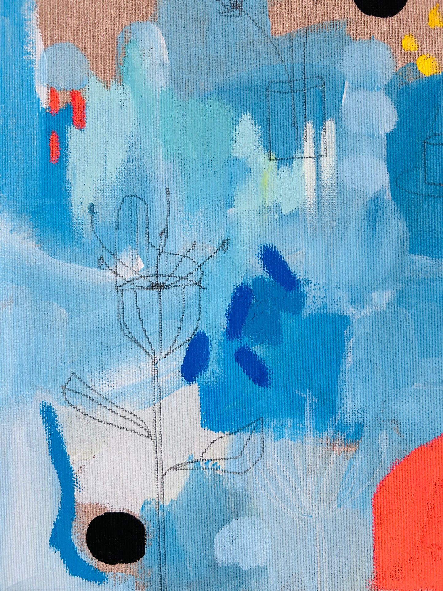 Blue – Original Acrylgemälde 30x30 cm | Alina Hahn